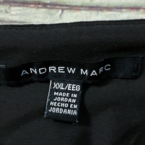 Andrew Marc Womens Pants size 2X Black Pull On Stretch Faux Suede Ankle x29"insm - Picture 4 of 9